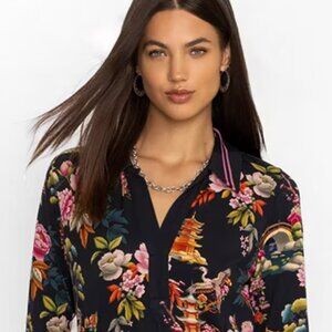 Johnnie Was Janie Floral Long Sleeve Shirt